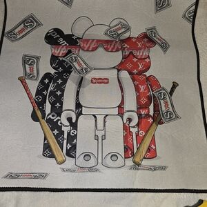 Supreme Bear Graphic Tapestry Accent Rug